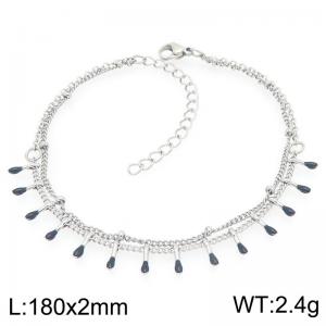 Fashionable and personalized colored adhesive matchstick chain stainless steel bracelet - KB205566-Z