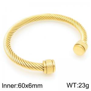 Stainless Steel Wire Bangle - KB205624-XY