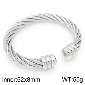 Stainless Steel Wire Bangle - KB205626-XY