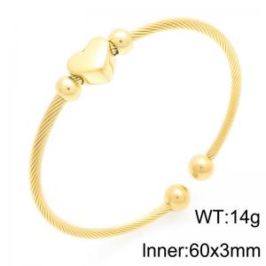 Stainless Steel Wire Bangle - KB205627-XY