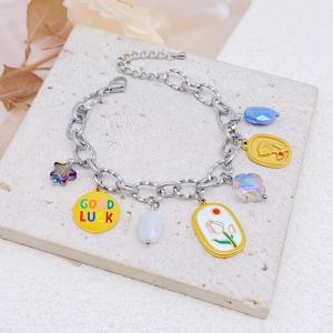 Stainless Steel Gold-plating Bracelet - KB205829-SXSJ