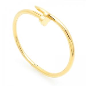 Stainless Steel Gold-plating Bangle - KB205833-TLA