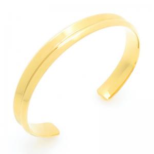 Stainless Steel Gold-plating Bangle - KB205836-TLA
