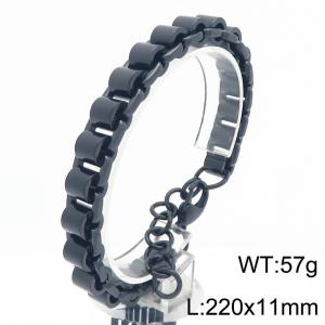 Fashion stainless steel men's bracelet in gold silver black color - KB205845-ZCG