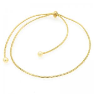 Stainless Steel Gold-plating Bracelet - KB205970-TLA