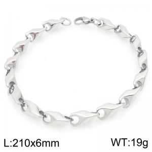 Silver Streamline Fashion Chain Bracelet - KB206228-ZCG