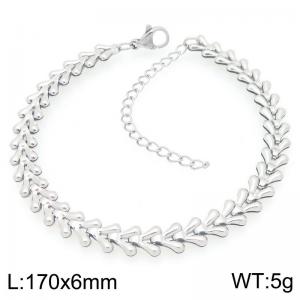 Silver Personalized Stainless Steel Bracelet - KB206252-ZJZL