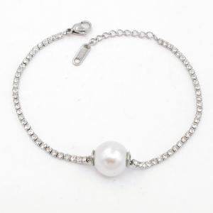 Stainless Steel Stone Bracelet - KB206321-HR