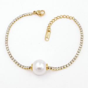 Stainless Steel Stone Bracelet - KB206322-HR