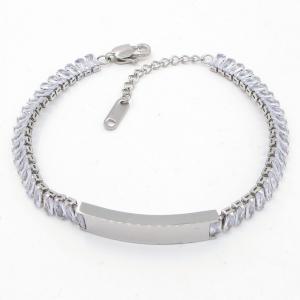 Stainless Steel Stone Bracelet - KB206323-HR