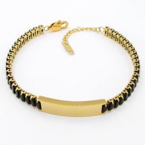 Stainless Steel Stone Bracelet - KB206328-HR