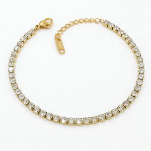 Stainless Steel Stone Bracelet - KB206329-HR