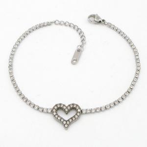 Stainless Steel Stone Bracelet - KB206335-HR