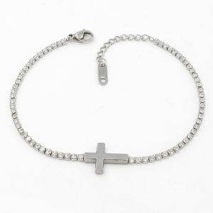Stainless Steel Stone Bracelet - KB206337-HR