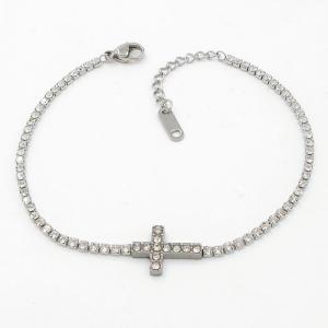 Stainless Steel Stone Bracelet - KB206339-HR