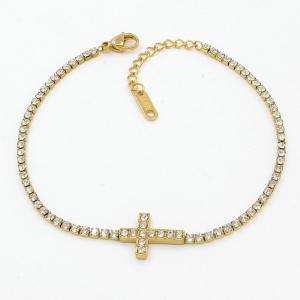 Stainless Steel Stone Bracelet - KB206340-HR