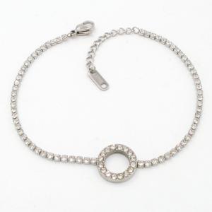 Stainless Steel Stone Bracelet - KB206341-HR