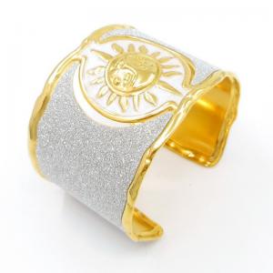 Stainless Steel Gold-plating Bangle - KB206381-SP