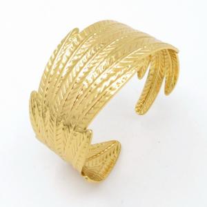 Stainless Steel Gold-plating Bangle - KB206383-SP