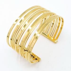 Stainless Steel Gold-plating Bangle - KB206384-SP