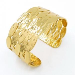 Stainless Steel Gold-plating Bangle - KB206385-SP