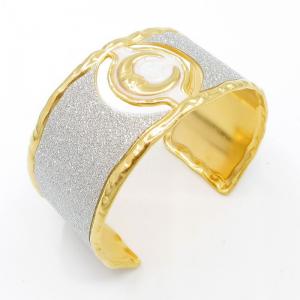 Stainless Steel Gold-plating Bangle - KB206388-SP