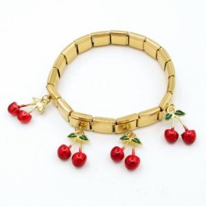 Stainless Steel Gold-plating Bangle - KB206395-SP