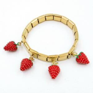 Stainless Steel Gold-plating Bangle - KB206396-SP
