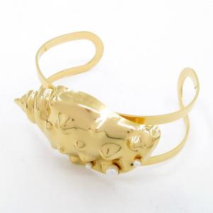 Stainless Steel Gold-plating Bangle - KB206407-SP