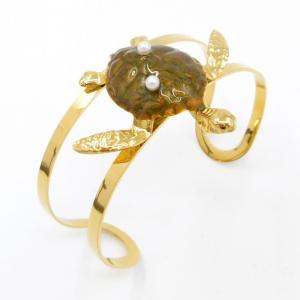 Stainless Steel Gold-plating Bangle - KB206411-SP
