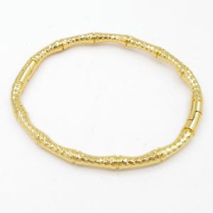 Stainless Steel Gold-plating Bangle - KB206412-SP