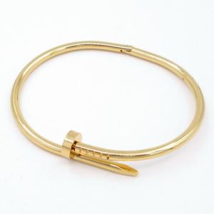 Stainless Steel Gold-plating Bangle - KB206616-WH