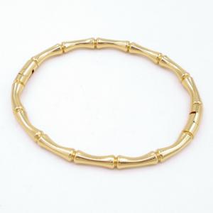 Stainless Steel Gold-plating Bangle - KB206617-WH