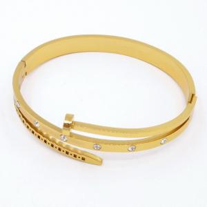 Stainless Steel Gold-plating Bangle - KB206618-WH