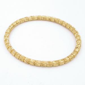 Stainless Steel Gold-plating Bangle - KB206620-WH