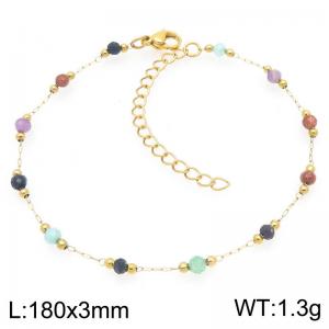 Stainless Steel Gold-plating Bracelet - KB206703-ZJZL