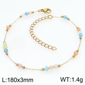 Stainless Steel Gold-plating Bracelet - KB206704-ZJZL