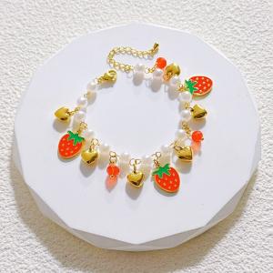 Stainless Steel Gold-plating Bracelet - KB206889-SXSJ