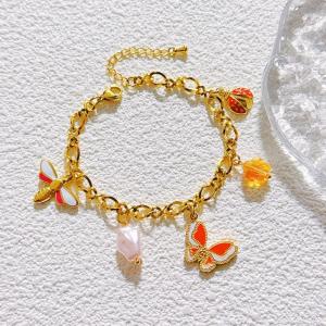 Stainless Steel Gold-plating Bracelet - KB206895-SXSJ