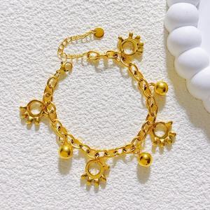 Stainless Steel Gold-plating Bracelet - KB206901-SXSJ