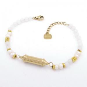 Stainless Steel Gold-plating Bracelet - KB206932-SH