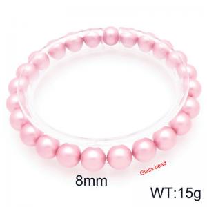 Ladies' Pink Shell Pearl Bracelet - KB207016-Z