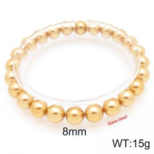 Ladies' Golden Shell Pearl Bracelet - KB207019-Z
