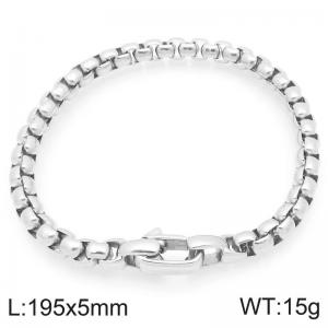 5mm Creative Neutral Stainless Steel Box Chain - KB207056-Z