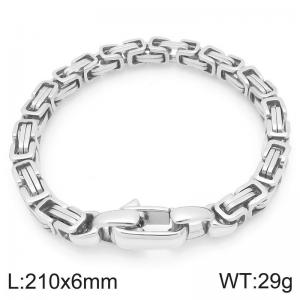 6mm Creative Men's Neutral Stainless Steel Emperor Chain - KB207059-Z
