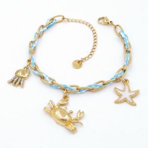 Stainless Steel Gold-plating Bracelet - KB207092-HM