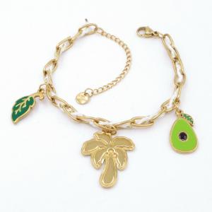 Stainless Steel Gold-plating Bracelet - KB207093-HM