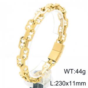 Stainless Steel Gold-plating Bracelet - KB207560-ZCG
