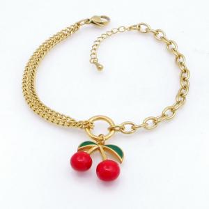 Stainless Steel Gold-plating Bracelet - KB207689-HR