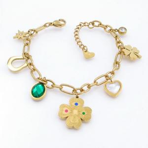 Stainless Steel Gold-plating Bracelet - KB207713-SP